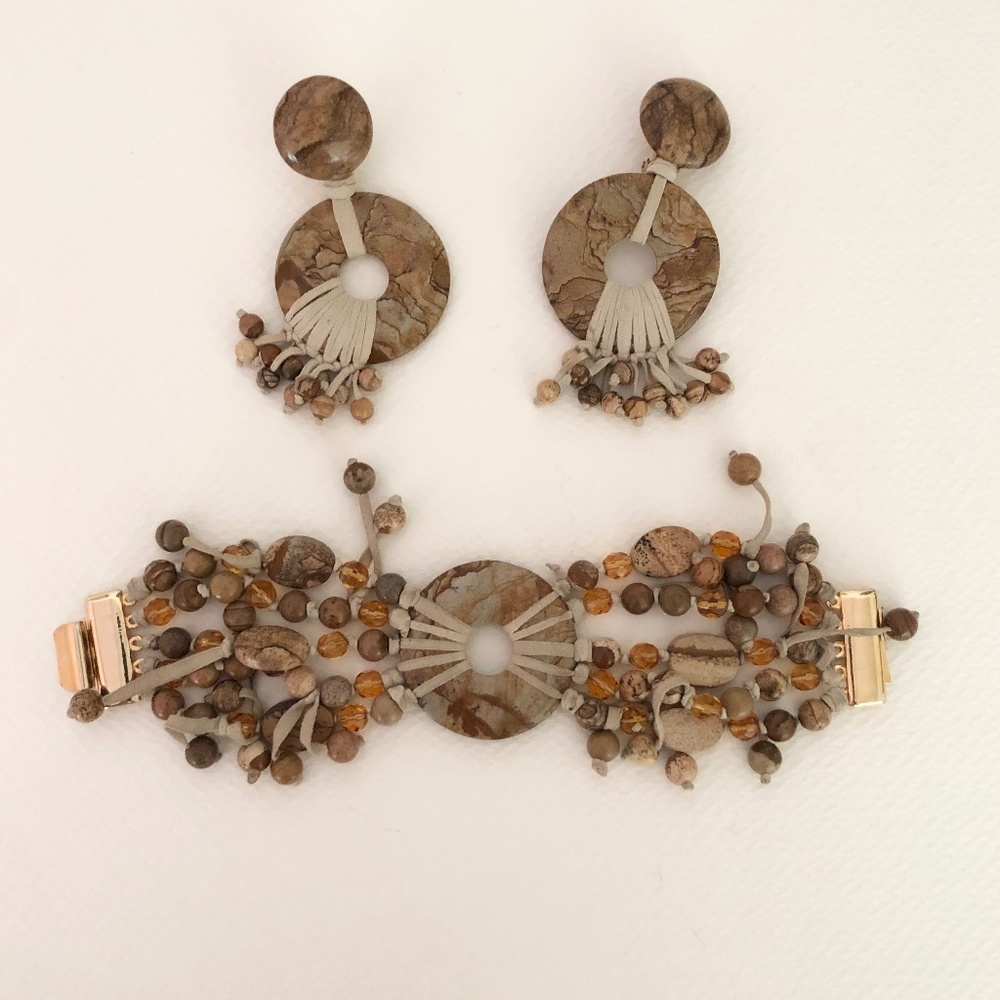 Eric Beamon. Dream catcher. Suede. Swarovski crystals and stones